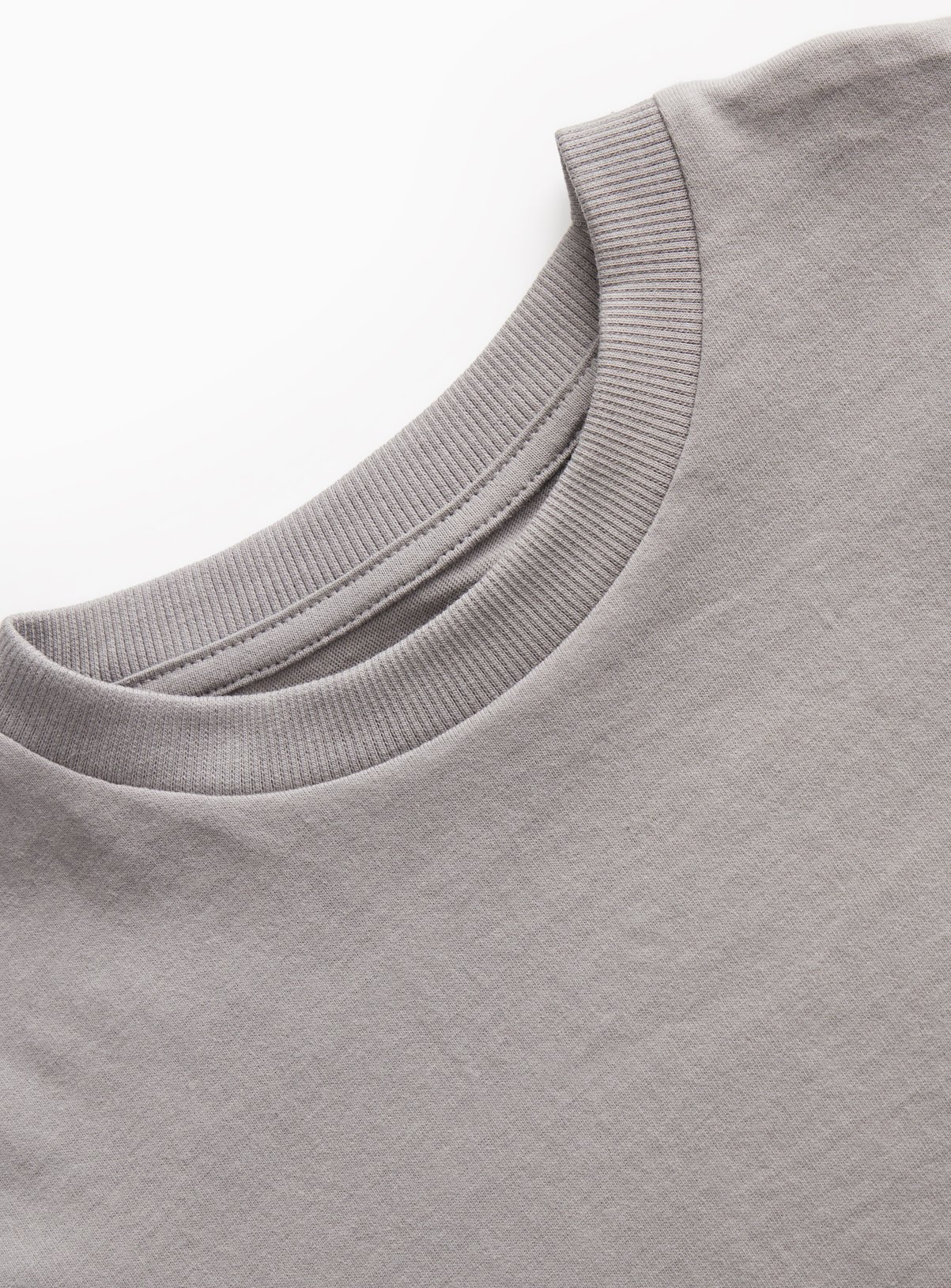 Mid Grey Plain T-Shirt 9 years - Image 2 thumbnail